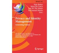 Privacy and Identity Management. Generating Futures: 19th IFIP WG 9.6/11.7 and IFIP WG 11.6 International Summer School, Privacy and Identity 2024, ... and Communication Technology, 705)