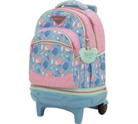 Privata Carro Fun Desmontable, Mochila Escolar 35L, 5 Compartimentos, Tirantes Ergonómicos, Bolsillo Frontal Organizador, Lateral para Botella, Asa Acolchada, Forro Cubre Ruedas, Ref. B0D54SRPHZ