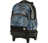 Privata Mochila con Carro Escolar Thunder, 35L, 5 Compartimentos, Tirantes Ergonómicos, Bolsillo Frontal con Organizador, Lateral para Botella, Asa Acolchada, Forro Cubre Ruedas, Carro Compact Des.