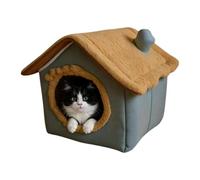 Private Den for Pups: Designed as a semi-enclosed cave, this indoor dog hou