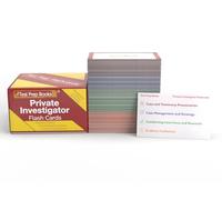 Private Investigator Study Cards: Test Prep and Practice Test Questions for the Private Investigator Exam [Full Color Cards]