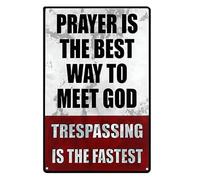 Private Property Signs, Weather-Resistant Funny Home Decor Metal Sign, Security and Warning Door Sign for Yard, Garden, Garage, Driveway, Coffee Bar, Home