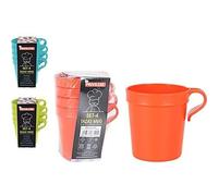 Privilege 52231 Set 4 Tazas Mug PP Heavy, Surtidos, Plastico