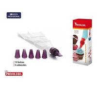 Privilege 52363 Set-15 Pastry Bag W/Acc