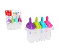 Privilege S2207860 Molde para Helados, 4 Compartimentos, Plástico, Materiales Varios, Multicolor