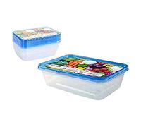 Privilege- Set 10 Semidesechables Rectangular, 500 ml, Multicolor (49786)