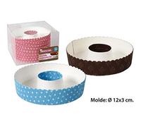 Privilege - Set 5 moldes repostería savarin Desechables - Colores Surtidos
