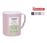 Privilege - Taza de plástico bicolor 350 ml