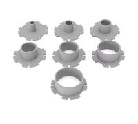 PRIWAS Juego de casquillos para copiar para fresadoras Bosch y fresadoras de cantos | anillos de copia aptos para fresadoras Bosch - Tipo A