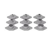 PRIWAS Juego de casquillos para fotocopiadora para Metabo OFE 1229 Signal/OFE 738 | Anillos de copia aptos para fresadoras Metabo (Set 2: Ø10/12/16/17/20/24/27/30/35 mm)