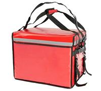 PrixPrime - Bolsa isotérmica 50 x 39 x 39 cm para Reparto de Comida a Domicilio Color Rojo