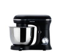 PRIXTON Batidora Amasadora KR250 para Repostería, Potencia 1500W, 10 Velocidades, Bol Acero Inoxidable de 5 litros, 3 accesorios, Tapa Transparente, Color Negro Mate