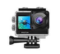 PRIXTON Cámara Deportiva 5K DV830 con Doble Pantalla IPS, 50MP, Estabilizador EIS, WiFi, Sumergible 30 m, Zoom 5X y Accesorios