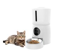 PRIXTON Comedero Inteligente para Mascotas Automatic Pet Feeder FF100 con WiFi, Cámara Full HD 1980x1080P, Depósito de 4L, App móvil, Programable, Audio Bidireccional, Grabación de Voz