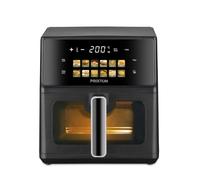 PRIXTON Freidora de Aire Cook Organics 6 L, Air Fryer 1700 W con Doble Resistencia, Pantalla LED Táctil, 12 Programas, Ventana Transparente, Cesto Antiadherente