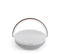 PRIXTON Lámpara LED inalámbrica Speaker Light, Multifunción 4 en 1: Cargador, Altavoz Bluetooth, Control Táctil, 3 Niveles regulables de iluminación, Color Blanco