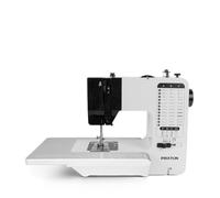 PRIXTON Máquina de coser P125, 38 Puntadas diferentes, 2 Velocidades, Tabla expandible, Cajón para accesorios, Lámpara y Pedal incluido