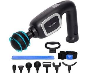 Prixton Power Flex Pistola De Masaje 7 Cabezales + Banda Elástica + Función Calor + 6 Velocidades