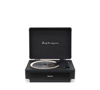 PRIXTON Reproductor CD Portátil Boogie con Bluetooth, Radio FM y AUX, Altavoz 6W (2x3W), Compatible CD/MP3/WMA, Batería Recargable 3000 mAh, Salida Auriculares, Diseño Maletín (Negro)