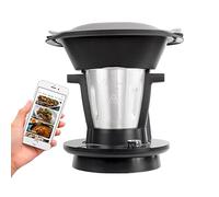 PRIXTON Robot de Cocina Multifunción My Foodie WiFi Pantalla táctil APP móvil con Recetario 1000 W 10 Velocidades Vaporera Doble