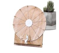 Prize Wheel | 11 pulgadas Wood Fortune Roulette Wheel | Erasable Game Night Supplies for Adults Teens Event Organizers Party Planners Classroom Rewards Holiday Celebrations Family Gatherings