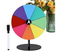 Prize Wheel - Dry Erase Colorful Game Spinner for Graduation | Spin Tabletop Fortune Prize Wheel with Stand | Doodle Game Colorful Dry Erase | House, New Year, Wedding, Carnival, Party