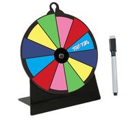 Prize Wheel Spinner - Tabletop Game Wheel, Fortune Spin Board, Portable Raffle | Reusable Turntable with Stand for Trade Shows, Carnivals, Fundraising Events, Classroom Games, Supermarket