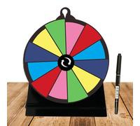 Prize Wheel Spinner, Tabletop Spin Wheels with Stand Fortune, 7.87x5.91x2.76 Inches Customizable & Wide Application, Reusable Turntable for Trade Shows, Carnivals, Fundraising Events, and Performances