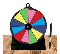 Prize Wheel Spinner, Tabletop Turntable, 7.87x5.91x2.76 Inches, Reusable with Stand, Rotating Wheel for Trade Shows Carnivals Fundraisers Supermarket Sales Events Party Games Events Performances