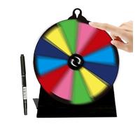 Prize Wheel Spinner, Tabletop Turntable Stand, 7.87x5.91in Fortune Game Display, Reusable Event Prop, Adjustable Spin Board for Trade Show, Carnival Booth, Fundraising, Party, Supermarket Setup