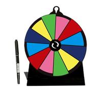 Prize Wheel Spinner, Tabletop Turntable Stand, Reusable Event Rotator, 5.91x2.76 inches, Colorful Spin Game Board, Interactive Display For Trade Shows Carnivals Fundraisers Parties Performances