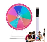 Prize Wheel - Tabletop Roulette Spinner | Spin Doodle Game | Draw Spin | Borrado Acrílico Mesa Dibujo Vibrante Colores Juguetes Interactivos Con Marcador Perfecto Para Feria