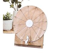 Prize Wheel - Wooden Fortune Roulette for Game Night, Erasable with Spinner, Multi-Purpose Entertainment Tool for Adults Teens Event Organizers Party Planners 13.78x11.42x5.31 Inches