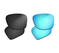 Prizo Lentes polarizadas de repuesto para Oakley Sylas Gafas de sol OO9448-2 Sets, Negro + azul, Medium