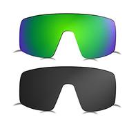 Prizo ORL Lentes de repuesto polarizadas para gafas de sol Oakley Sutro OO9406 - Multi opciones, Negro+Naranj Azul, Large