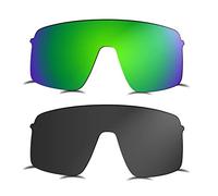 Prizo ORL Lentes polarizadas de repuesto para gafas de sol Oakley Sutro Lite OO9463-2 juegos (negro y verde)