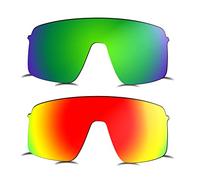 Prizo ORL Lentes polarizadas de repuesto para gafas de sol Oakley Sutro Lite OO9463-2 Sets, Rojo+Verde, Large