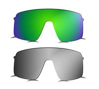 Prizo ORL Lentes polarizadas de repuesto para gafas de sol Oakley Sutro Lite OO9463-2 Sets, Titanio+Verde, Large