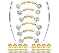 Prjndjw Piercing para cejas con rosca interna, de acero quirúrgico, curvado, pequeño anillo para cejas, labret vertical, joyería para labios, aretes para mujeres y hombres, 20 g, 16 g, 6 mm, 8 mm, 10