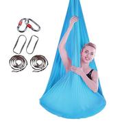 PRMTYUP Columpio De Yoga, Columpio EláStico De Aire Antigravedad, Kits De Hamacas De Yoga De 4 M, Hamacas Duraderas, Telas AéReas para Yoga, Equipo De Danza AéRea para Pilates,11,4 * 2.8m