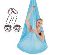 PRMTYUP Columpio De Yoga, Columpio EláStico De Aire Antigravedad, Kits De Hamacas De Yoga De 4 M, Hamacas Duraderas, Telas AéReas para Yoga, Equipo De Danza AéRea para Pilates,01,4 * 2.8m