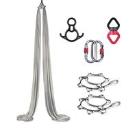 PRMTYUP Hamaca AéRea, Columpio De Yoga AéReo, Hamaca De Danza AcrobáTica, Hamaca De Yoga AéReo, Equipo De Yoga AéReo, Kit De Accesorios De Tela AéRea, para Danza AcrobáTica,J,8M*1.5M
