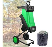 PRMTYUP Trituradora De JardíN EléCtrica para Ramas Y Hojas, Trituradora Multifuncional De 2400 W con Bolsa Recolectora De Residuos, Capacidad De Corte MáXima: 40 Mm,2400w