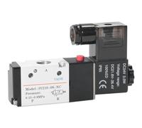 PRNDKYQZ Válvula Solenoide de Aire BSPT de 3 Puertos, 2 Posiciones, 1/4 ", 3V210-08 con luz LED DC12V DC24V AC110V AC220V(Only Valve,24V)