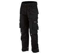 Pro-11 - Pantalones de trabajo para hombre, color negro, varios bolsillos Negro negro 34W x 31L