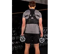 Pro 11 Wellbeing, corrector de postura magnético negro que alivia el dolor de espalda y hombros