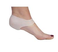 PRO 11 WELLBEING Mangas de silicona para el talón que protegen los tobillos contra rozaduras, 3 colores (blanco)