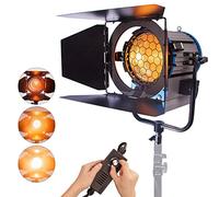 Pro 2000W Fresnel Spotlight Tungsteno Iluminación para Video Studio luz Suave Dimmer con Halógena Bombilla para Fotográfico Estudio