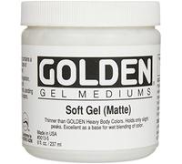 Pro-Art Mediums Golden Soft Matte Gel Mediano, 8 onzas