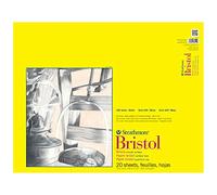 Pro-Art Serie 300 Strathmore Bristol-Bloc de Papel Liso de 19 x 24 Pulgadas, 20 Hojas, Encuadernado con Cinta, 19"x24"